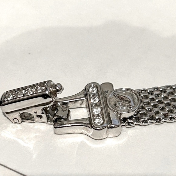 💫 Swarovski Silver Mesh Bracelet w/ Crystal Star Charm – Celestial Sparkle! 💫 - Picture 9 of 13